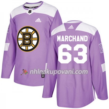Boston Bruins Dresy Brad Marchand 63 Adidas 2017-2018 Nachová Fights Cancer Practice Authentic - Pánské Boston Bruins Dresy Brad Marchand 63 Adidas 2017-2018 Nachová Fights Cancer Practice Authentic - Pánské